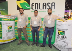 Enlasa are Mexican fertiliser manufacturers an suppliers. Jorge Perez, Carlos Galdamez and Hector Beltron were on hand to answer questions from visitors.